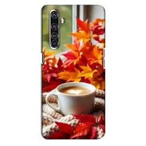 Чехол с уникальным дизайном «Осень с кофе» для Realme X50 Pro