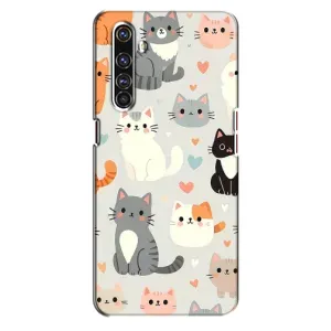 Чохол з малюнком кіт на Realme X50 Pro (Колаж котів)