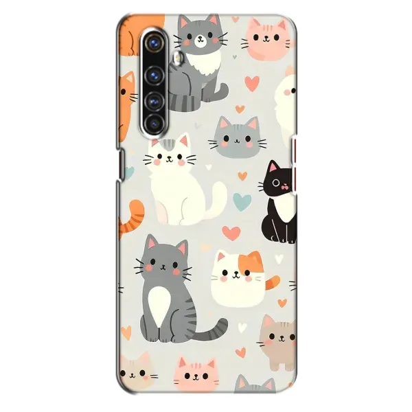 Чохол з принтом «Колаж котів» для Realme X50 Pro Чохол з принтом «Колаж котів» для Realme X50 Pro