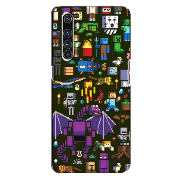 Чехол с принтом «Коллаж Майнкрафт» для Realme X50 Pro Чехол с принтом «Коллаж Майнкрафт» для Realme X50 Pro