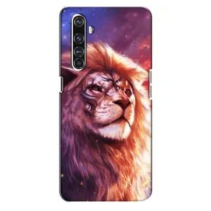 Чохол з картинкою ЛЕВ для Realme X50 Pro (VPrint) (Красочний Лев)