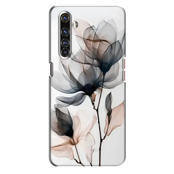 Чохол з принтом «Квіти на білому» для Realme X50 Pro