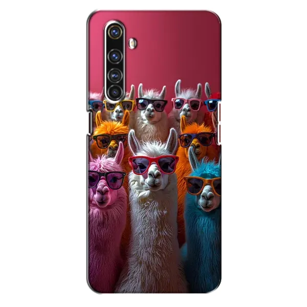 Чехол с принтом «Ламы в очках» для Realme X50 Pro