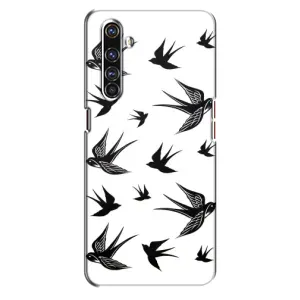 Чохол з пташками на Realme X50 Pro (VPrint) (Ластівки)