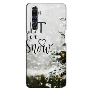 Новорічні, Святкові Чохли для Realme X50 Pro - 2024 год (Let it snow)