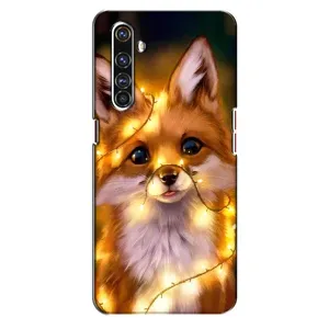 Чохли з картинкою Лисичка для Realme X50 Pro (VPrint) (Лисичка в гірляндах)