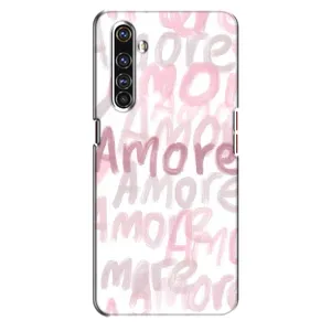 Чохол з розовим принтом для Realme X50 Pro (Аморе любов)
