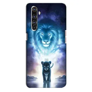 Чохол з картинкою ЛЕВ для Realme X50 Pro (VPrint) (Маленький лев)