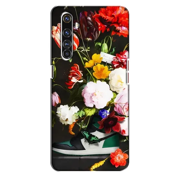 Чехол с принтом «Nike цветы» для Realme X50 Pro