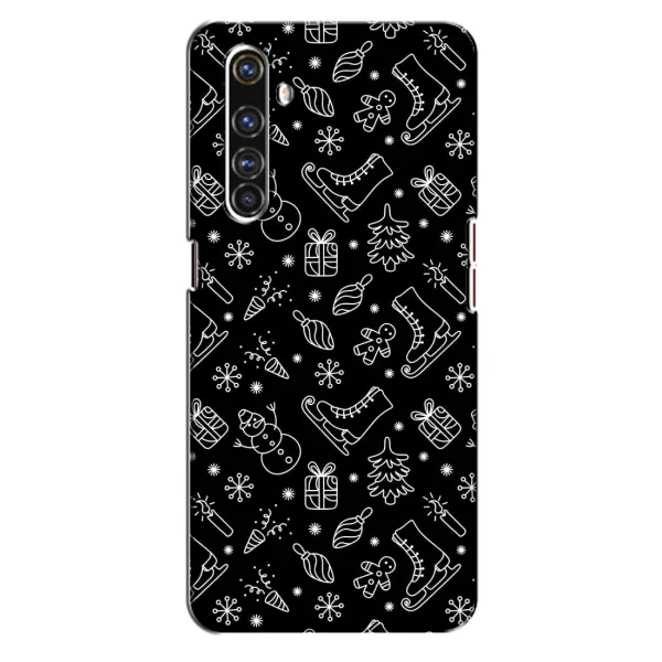 Чехол с принтом «Новогодний фон» для Realme X50 Pro