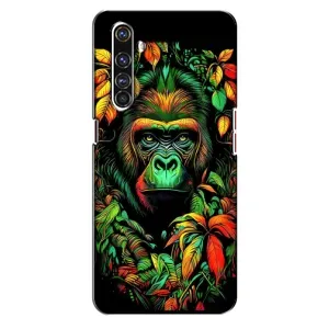 Чохол з Мавпами Realme X50 Pro - (AlphaPrint) (Мавпа в квітах)