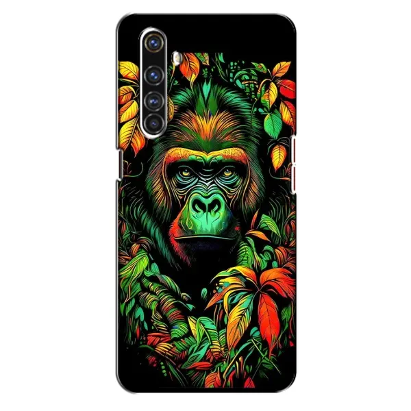Чохол з принтом «Мавпа в квітах» для Realme X50 Pro