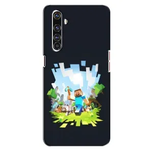 Чехол Майнкрафт на Realme X50 Pro (AlphaPrint) Minecraft (персонажи Minecraft)