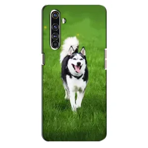 Чохол з Хаскі Realme X50 Pro - (AlphaPrint) (Радісний Хаскі)