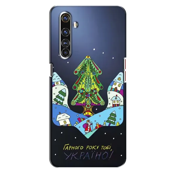 Чехол с принтом «Рождественский герб» для Realme X50 Pro