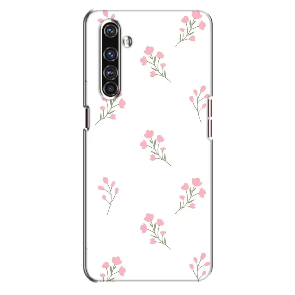 Чохол з принтом «Рожеві квіти» для Realme X50 Pro