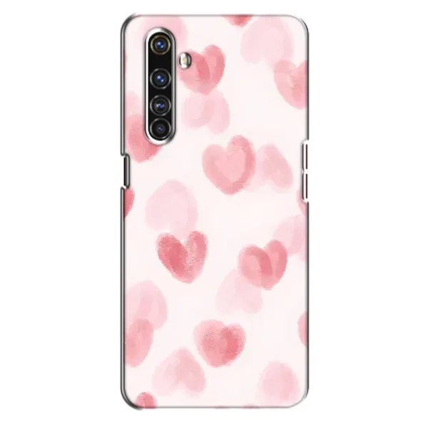 Чохол з принтом «Рожеві сердечки» для Realme X50 Pro