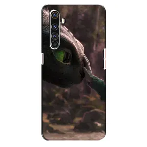 Чехол как приручить дракона на Realme X50 Pro (Сцена с драконом)
