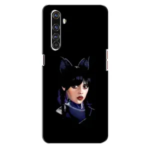 Чехлы Венсдей на Realme X50 Pro Уэнсдей (AlphaPrint) (серьезная Уэнздей)