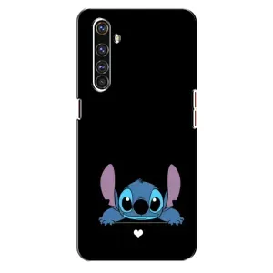 Чехол с принтом Стич на Realme X50 Pro (Стич на черном)