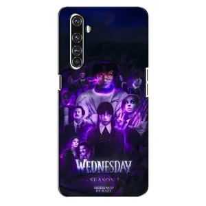 Чехол с дизайном Венздей 2 на Realme X50 Pro (Фиолетовая магия Уэнздей)