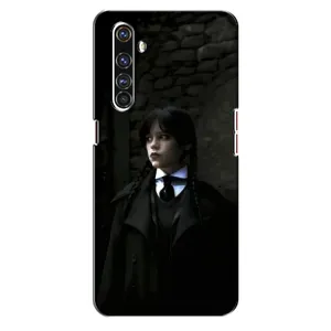 Чехол с дизайном Венздей 2 на Realme X50 Pro (Темный стиль Уэнздей)