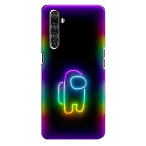 Чохли Амонг Ас для Realme X50 Pro (AlphaPrint) (Яскравий скін)