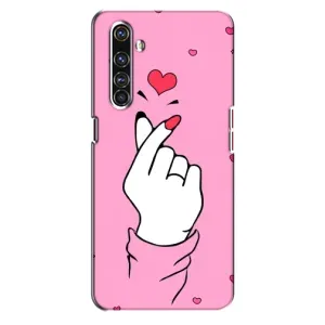 Чохол з принтом для Realme X50 Pro (AlphaPrint - Знак сердечка) (Знак Love)