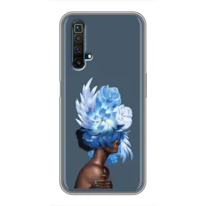 Чехлы (ART) Цветы на Realme X50 (VPrint) (Квіти на голові)
