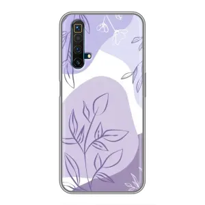 Чехол с принтом «Фиолетовые листья абстракция» для Realme X50