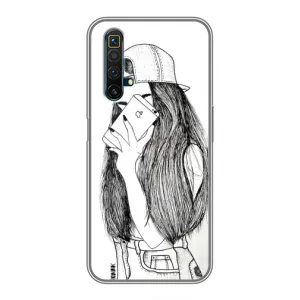 Чехол с печатью для Realme X50 - (Мода) (AlphaPrint) (Фото девочки)