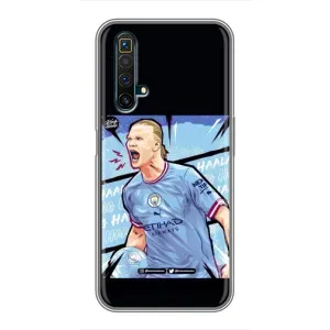 Чехлы с футболистом Ерлинг Холанд для Realme X50 (AlphaPrint) (гол Эрлинг Холланд)