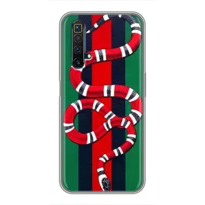 Чохли  GUCCI для Реалмі Х50 (AlphaPrint) (Gucci змія)