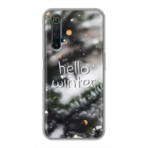 Новогодние, Праздничные Чехлы для Realme X50 - 2024 год (Hello winter)