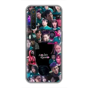 Чехол с принтом «Коллаж Игра кальмара» для Realme X50