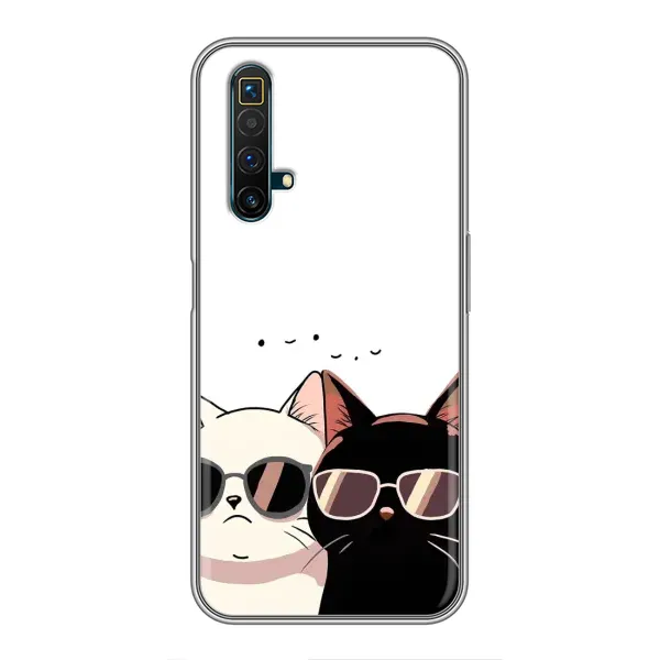 Чехол с принтом «Коты в очках» для Realme X50