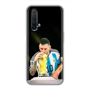 Чехлы для Realme X50 (Leo чемпион) (AlphaPrint) (Кубок Месси)