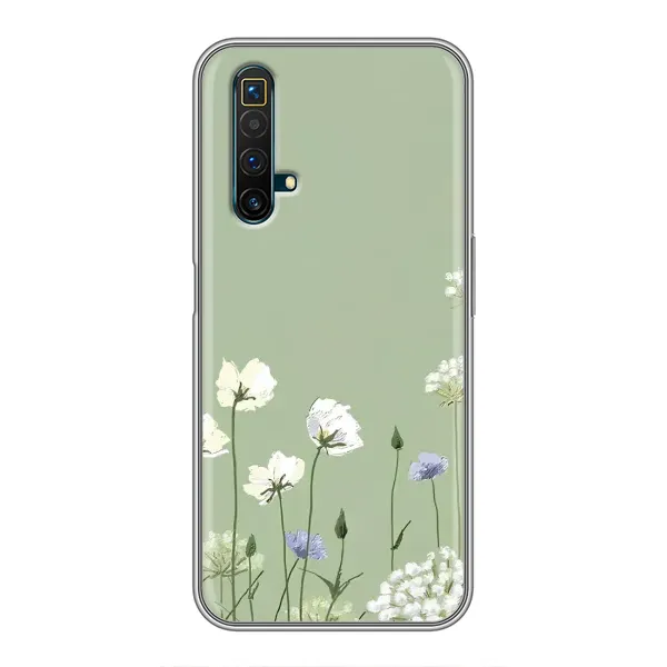 Чохол з принтом «Квіти на зеленому» для Realme X50