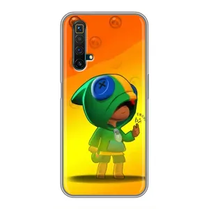 Чехол для Realme X50 Бравл Старс (VPrint) (Хлопчик Леон)