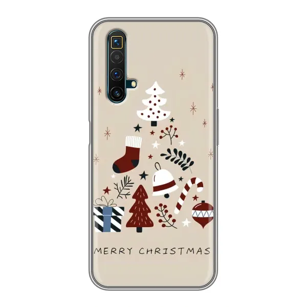 Чехол с принтом «Merry Christmas» для Realme X50 Чехол с принтом «Merry Christmas» для Realme X50