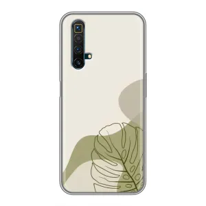 Чехол с принтом «Зеленая монстера дизайн» для Realme X50