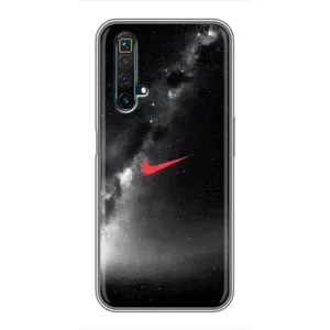 Чехол для Realme X50 - с принтом Найк (AlphaPrint) (Найк красный)