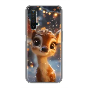 Чехол с принтом «Олененок среди гирлянд» для Realme X50
