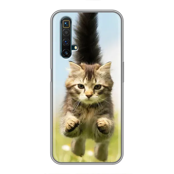Чехол с принтом «Прыжок кота» для Realme X50