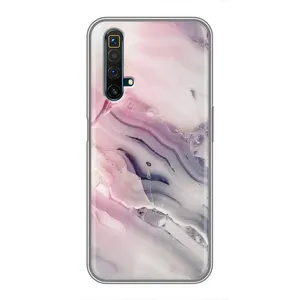 Мраморный чехол на Realme X50 (VPrint) (Пурпурный Мрамор)