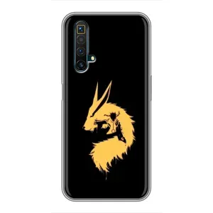Naruto Anime Чехлы для Реалми Х50 (AlphaPrint) (силуэт Курама Наруто)
