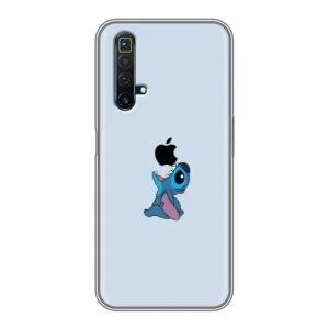Чохол з принтом Стіч на Realme X50 (Stitch apple)