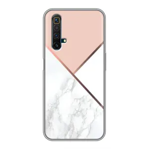 Мраморный чехол на Realme X50 (VPrint) (Тройной мрамор)