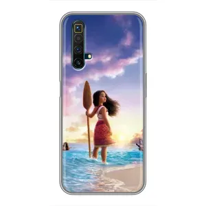 Чехол с мультфильмом Моана Realme X50 (Моана с веслом)