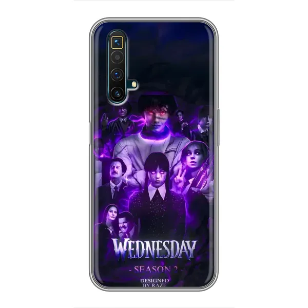 Чехол с принтом «Фиолетовая магия Уэнздей» для Realme X50
